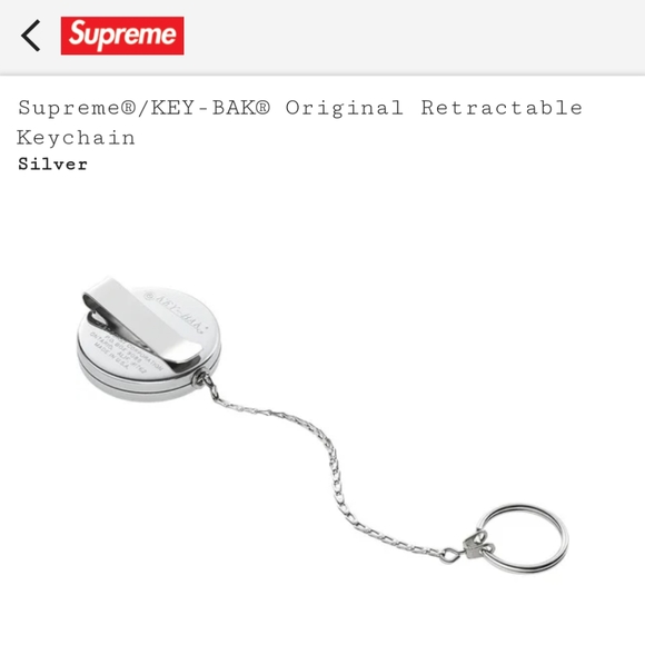 NWT Supreme Key-Back Original Retractable Keychain - Picture 2 of 4